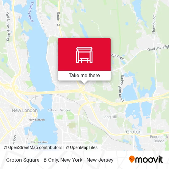 Groton Square - B Only map