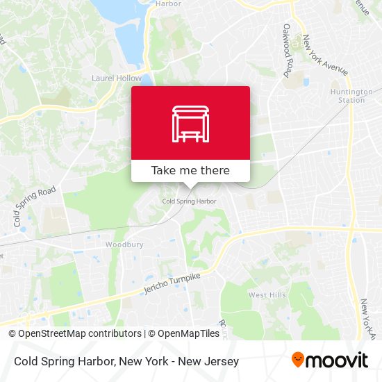 Cold Spring Harbor map