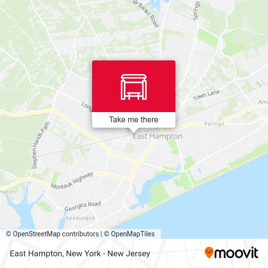 East Hampton map