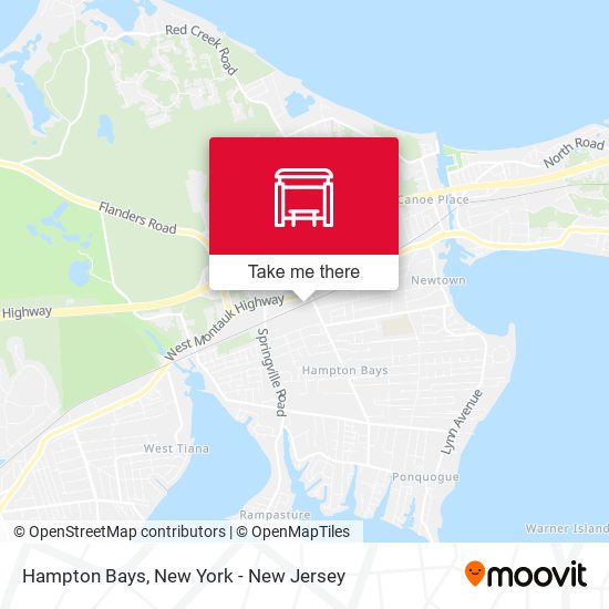 Mapa de Hampton Bays