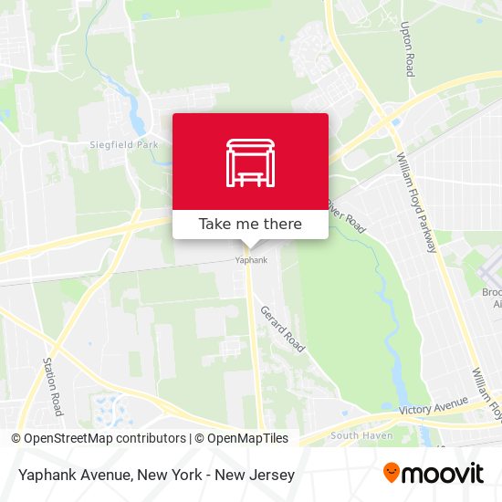 Yaphank Avenue map