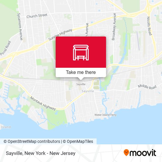 Sayville map