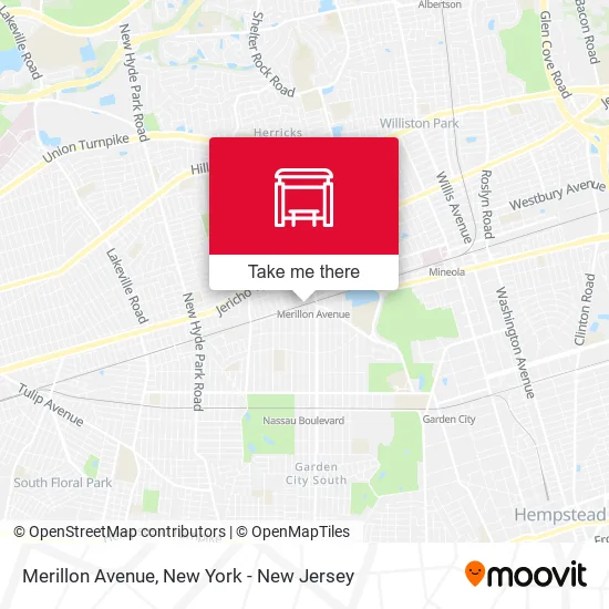 Merillon Avenue map
