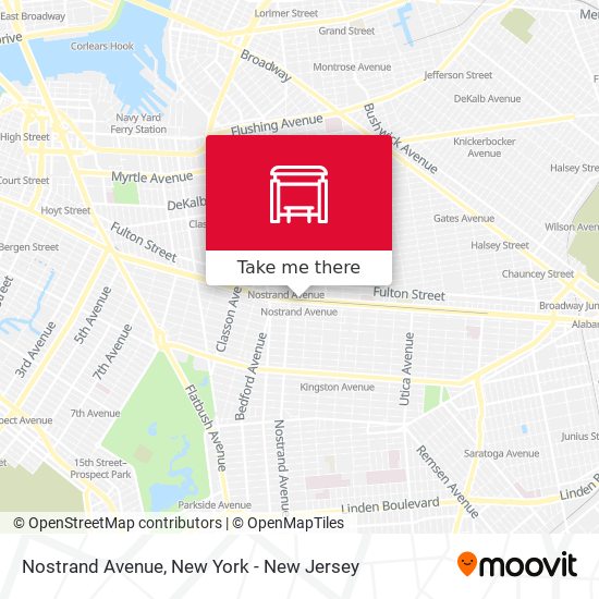 Mapa de Nostrand Avenue