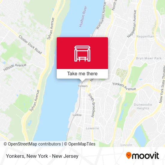 Yonkers map