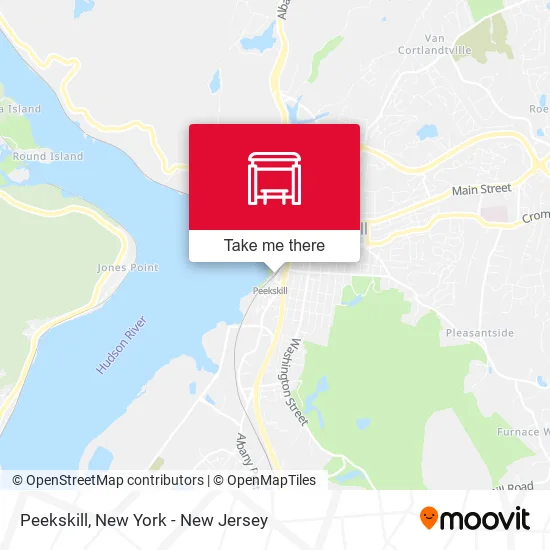 Peekskill map
