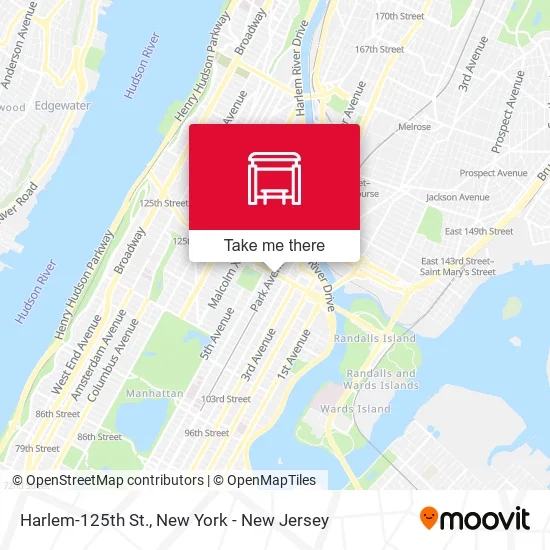 Harlem-125th St. map