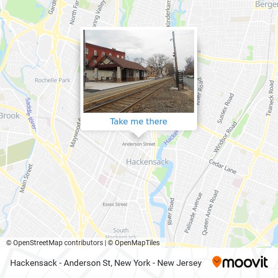 Mapa de Hackensack - Anderson St