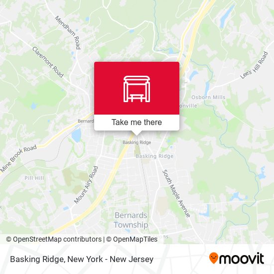 Basking Ridge map