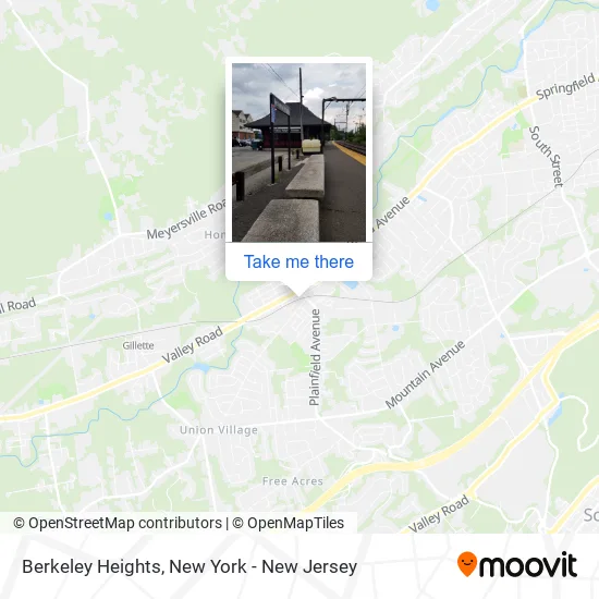 Berkeley Heights map
