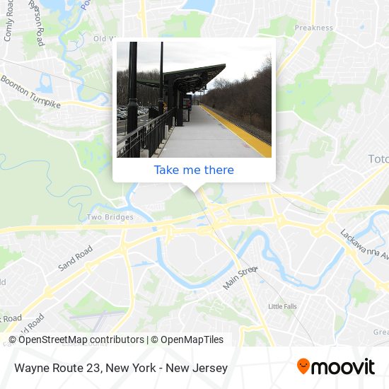 Mapa de Wayne Route 23