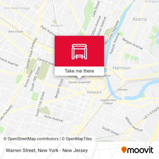 Warren Street map