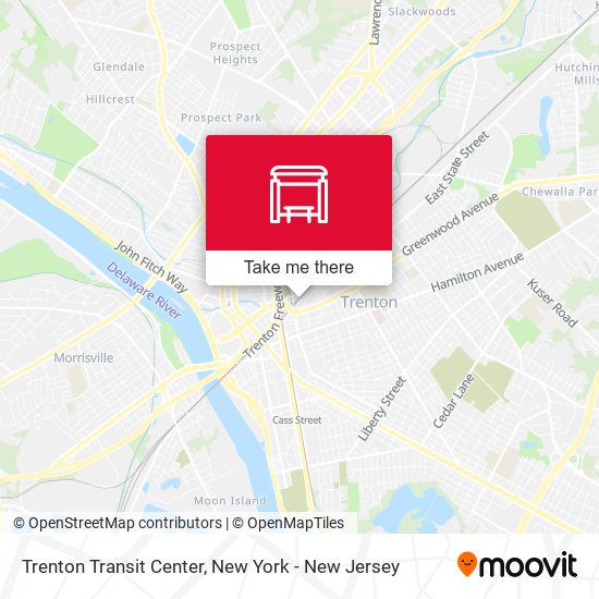 Trenton Transit Center map