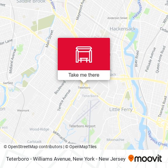 Teterboro - Williams Avenue map