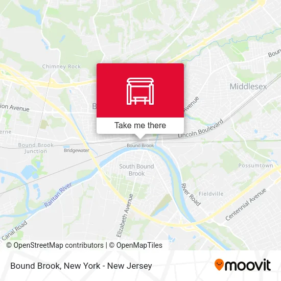 Bound Brook map