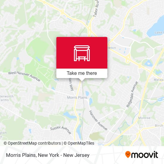 Mapa de Morris Plains