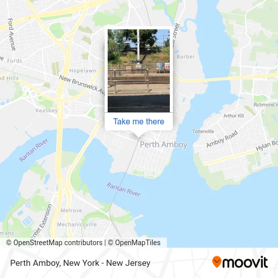Perth Amboy map