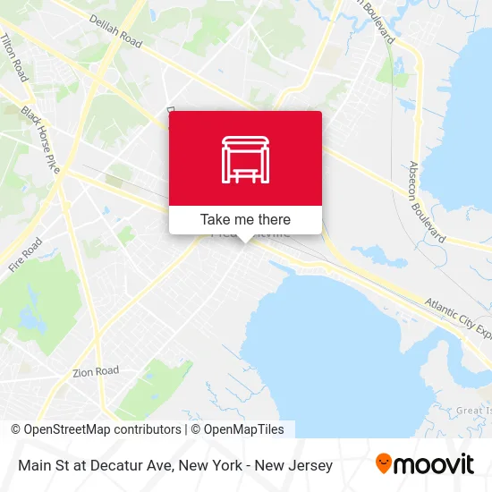 Main St at Decatur Ave map