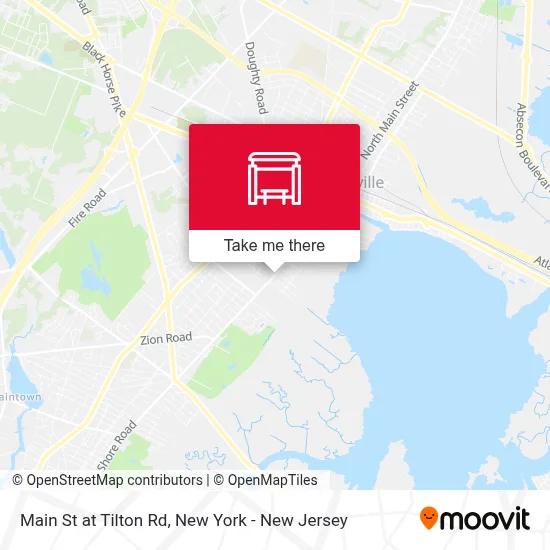 Main St at Tilton Rd map