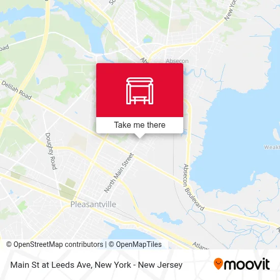 Main St at Leeds Ave map