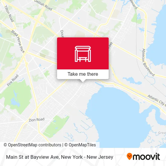 Main St at Bayview Ave map