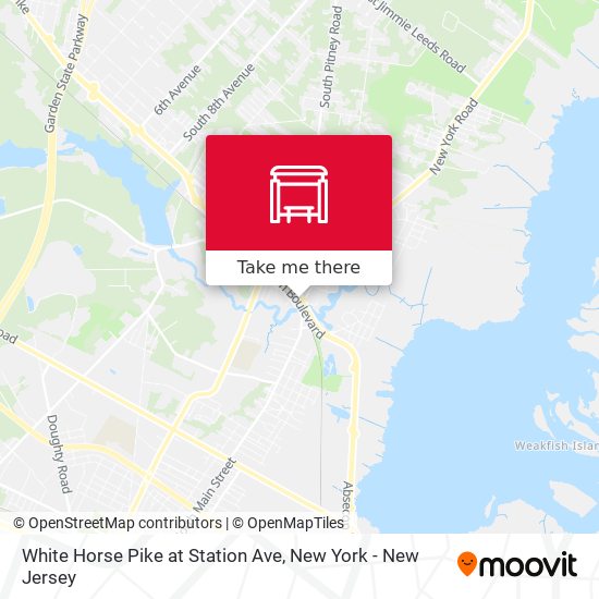 White Horse Pike at Station Ave map