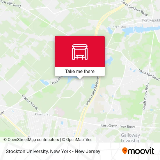 Stockton University map