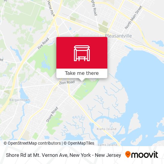 Shore Rd at Mt. Vernon Ave map