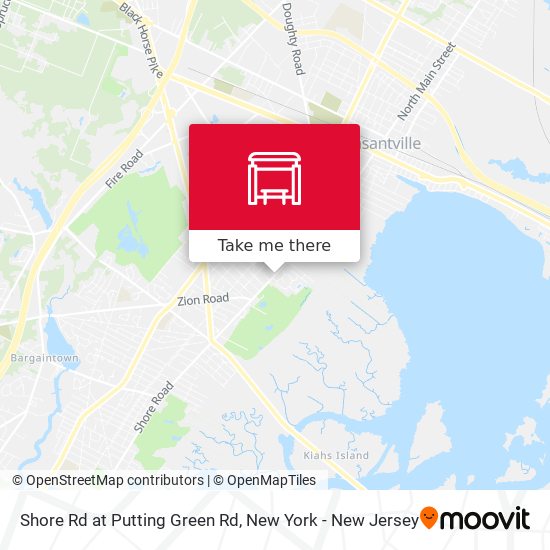 Mapa de Shore Rd at Putting Green Rd
