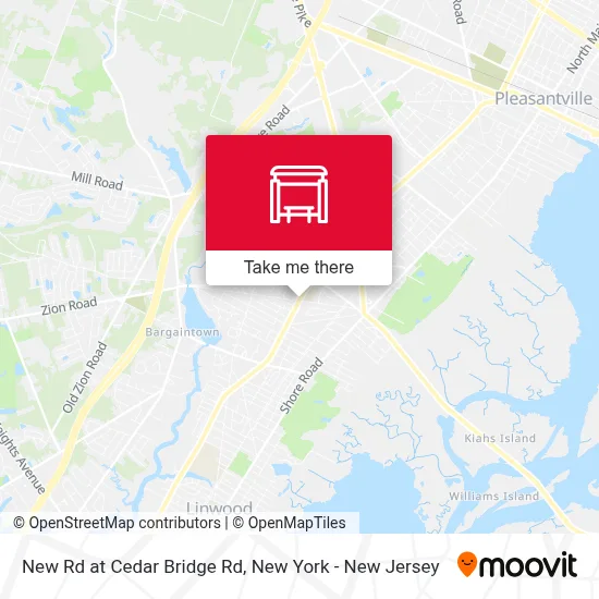 New Rd at Cedar Bridge Rd map
