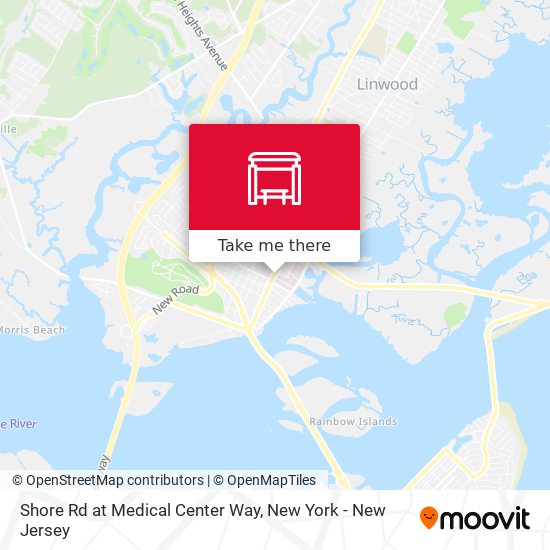 Shore Rd at Medical Center Way map