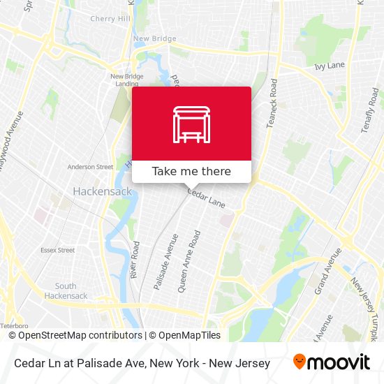 Mapa de Cedar Ln at Palisade Ave