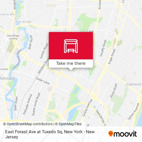 East Forest Ave at Tuxedo Sq map