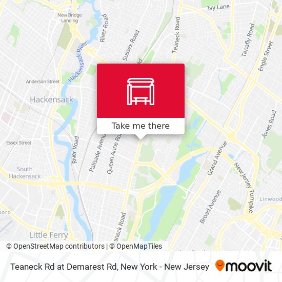 Teaneck Rd at Demarest Rd map