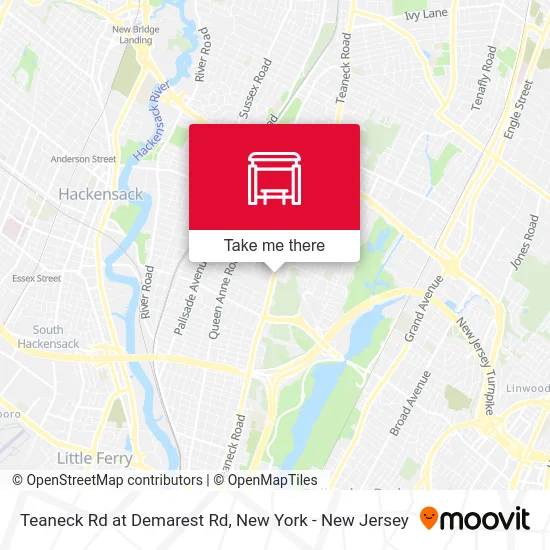 Teaneck Rd at Demarest Rd map