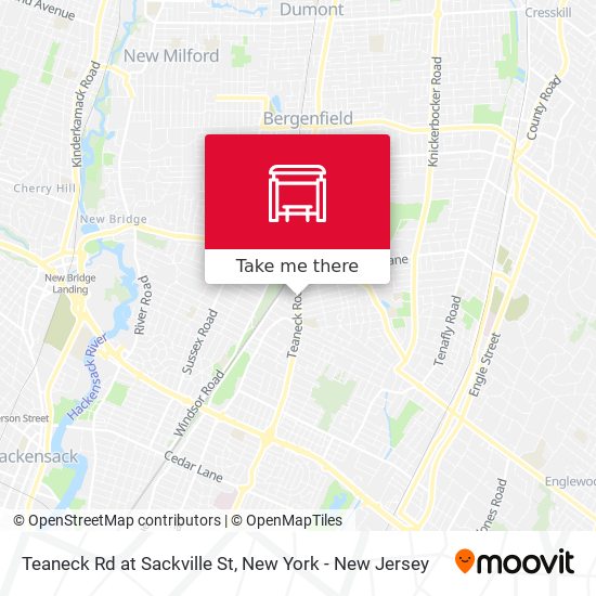 Mapa de Teaneck Rd at Sackville St