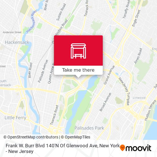 Mapa de Frank W. Burr Blvd 140'N Of Glenwood Ave