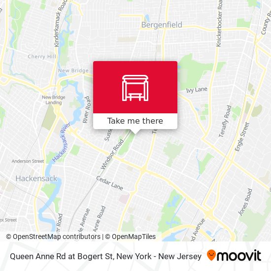 Mapa de Queen Anne Rd at Bogert St