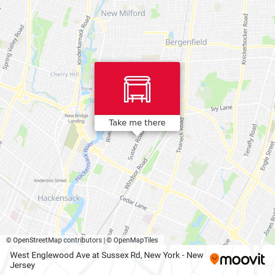 West Englewood Ave at Sussex Rd map