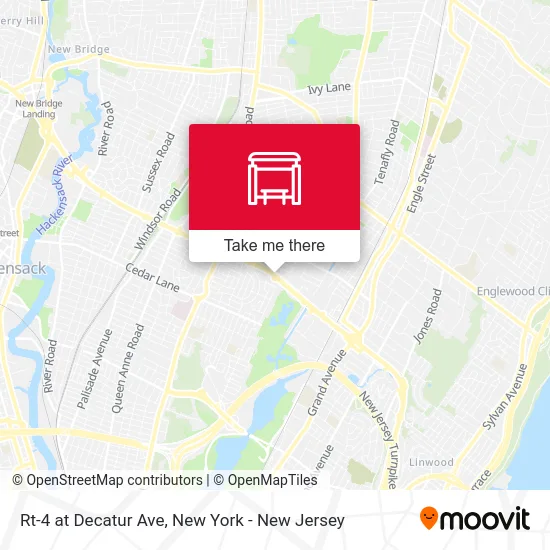 Rt-4 at Decatur Ave map