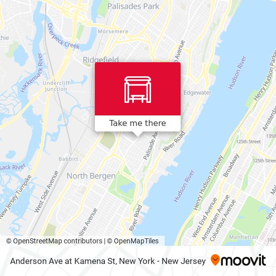 Mapa de Anderson Ave at Kamena St