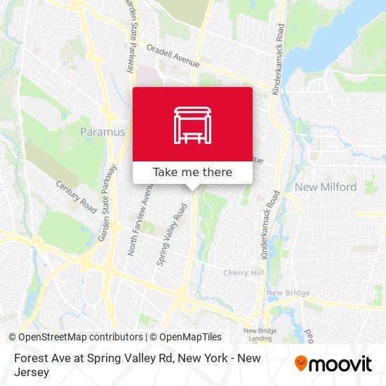 Forest Ave at Spring Valley Rd map