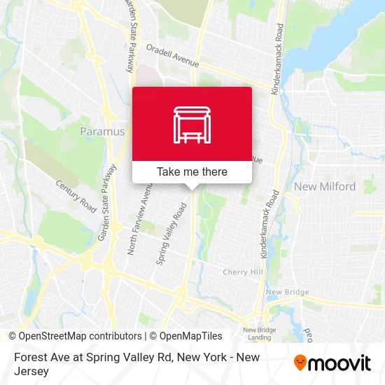 Forest Ave at Spring Valley Rd map