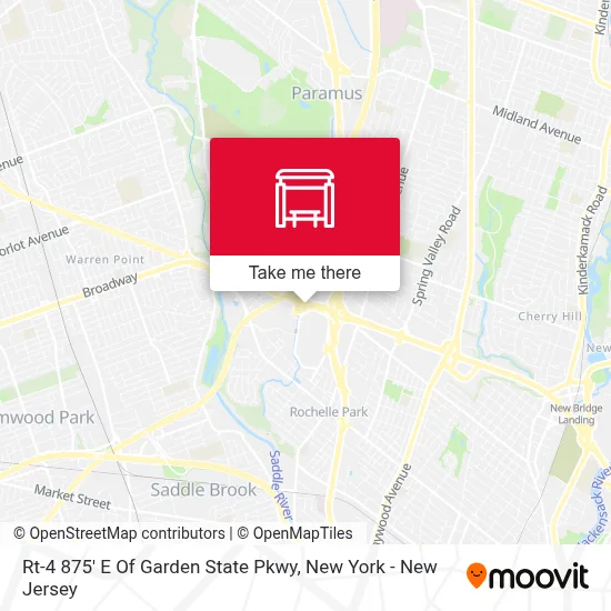 Rt-4 875' E Of Garden State Pkwy map