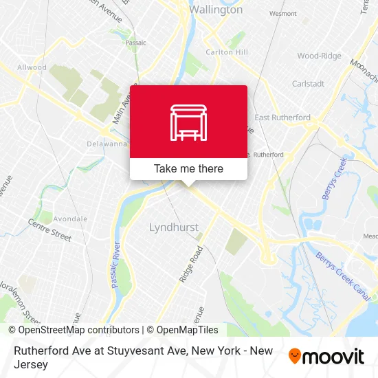 Rutherford Ave at Stuyvesant Ave map