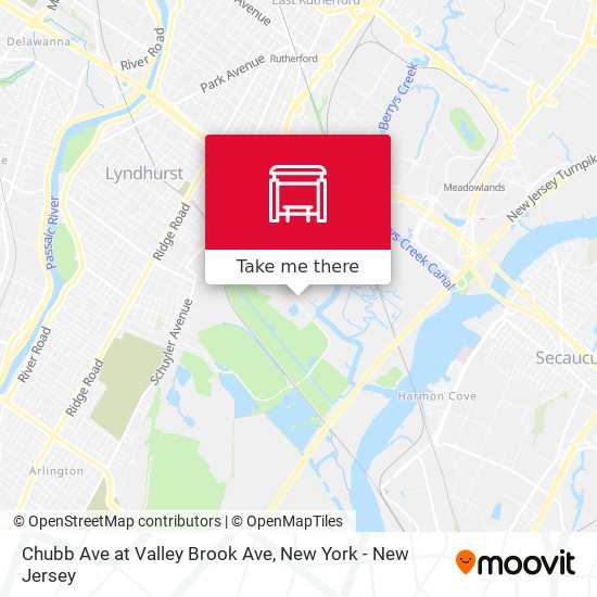 Chubb Ave at Valley Brook Ave map
