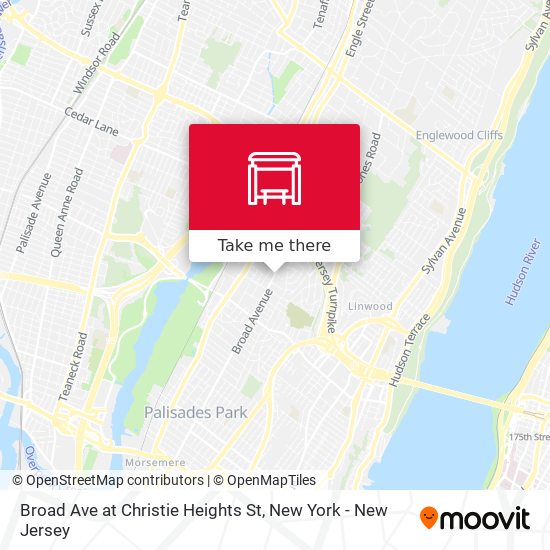 Broad Ave at Christie Heights St map