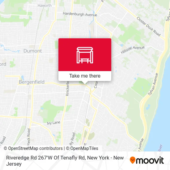 Riveredge Rd 267'W Of Tenafly Rd map