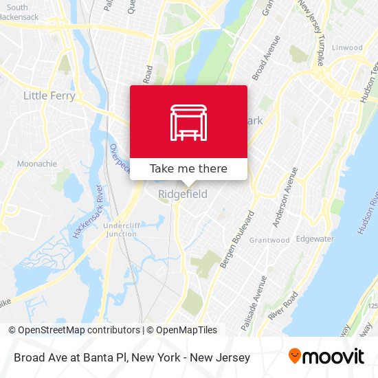 Mapa de Broad Ave at Banta Pl