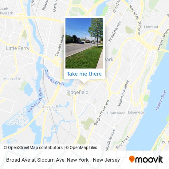 Mapa de Broad Ave at Slocum Ave